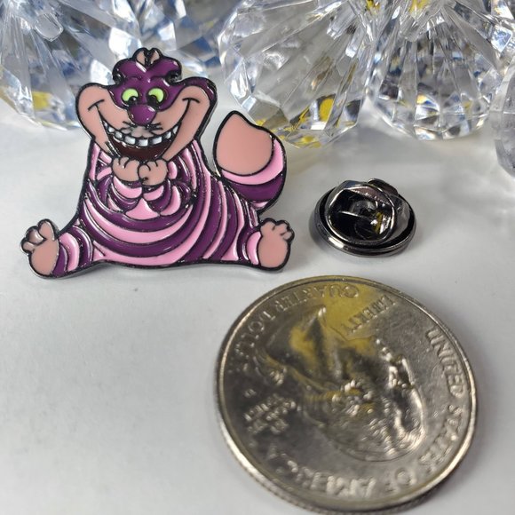 Cheshire Disney Themed Hard Enamel Pin, New - Picture 3 of 4
